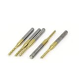 uxcell　PCBドリルルータービット　トリマールーター　3.175x1.8x10.5mm　5個