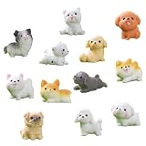 SAKURAN かわいい犬 ミニチュア 12種セット フィギュア 動物 置物 卓上 飾り 雑貨 インテリア プレゼント ガーデン 癒し オーナメント 可愛い小物