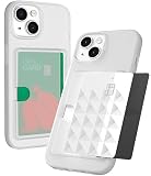 Goospery レール 2 カードケースはiPhone 15 Caseに対応、[2枚のカードスロット][軽量+ソフト保護] ユーザーフレンドリークレジットカードホルダー – 黒IP15-RC-DGRN