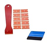 Sanrengo スクレーパー ガラススクレーパー ポケットスクレーパー 安全スクレーパー ガラス汚れ落とし ガラス掃除壁面の付着物のかき落