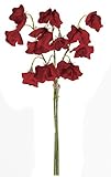 asca 造花 スイートピー×12 (1束3本) 花径3~4.5cm レッド A-32815-002