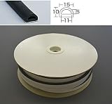光 (HIKARI) D型スポンジケーブル用パイプ ドラム巻粘着付15×10mm KSD1-25TW 25m