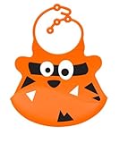 Silly Bibs soft silicone bib with crumb catcher - Timmy Tiger by Ulubulu