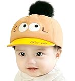 YY-Shop ベビー帽子 キャップ ラシャ 男の子 女の子 ハンチング 秋冬 ボンボン付き キッズ 子供 もこもこ 防寒 防風 アウトドア ハット 通園 かわいい（6ヶ月～24ヶ月） (2ブラウン)