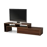 テレビ台 テレビボード TV台 TVボード AVボード 伸縮テレビ台 198cm ラック脚タイプ ウォルナット