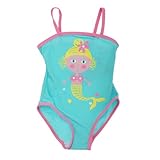 ベビー・赤ちゃん用 ガールズ マーメイド ワンピース水着 スイムウェア スイムスーツ 女の子 (2~3歳) (アクア)