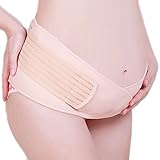 [Gallon's]ソフトサポート妊婦帯 かんたん調整 腹帯 骨盤ベルト (ベージュ)