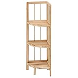 3段フリーラック コーナーラック 多目的ラック 棚 ディスプレイ 折りたたみ 折畳み 天然木 木製 トイレ 玄関 リビング 収納 ナチュラル