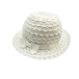 （アダ二ナ）Adanina ベビー キッズ 赤ちゃん 子供 帽子 キャップ 日除け 女の子　つば付き uvカット リボン 蝶結び レース おしゃれ お出かけ用 女の子 兼用 保育園 紫外線対策 かわい