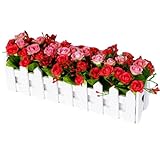 人工花の配置部屋のコンポーネントウッドフェンス花の装飾-B01