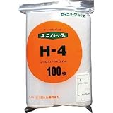 生産日本社:セイニチ 「ユニパック」 H-4 240×170×0.04 100枚入 H-4 型式:H-4（1セット:100枚入）