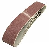 5 Piece 50x 686mm Silverline 80 Grit Sanding Belts