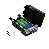 Avanexpress D-SUB DB15 メス 15ピンジャックポートからターミナルブレークアウトボードコネクター 3列プラグ DR15 VGAメス ケース付き