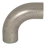 Dixon B2S-G200U Stainless Steel 304 Sanitary Fitting 90 Degree Unpolished Weld Elbow with Tangent 2