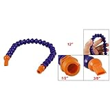 SODIAL(R)3/8" ノズル油水フレキシブルクーラントパイプホース12"