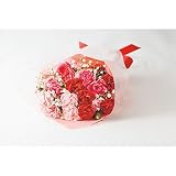 母の日ギフト 花 プレゼント 人気 ランキング 早割 大人気 数量限定　カーネーション花束と八天堂　蒸しくりーむパンのセット 60代 70代 80代 もらって うれしい メッセージカード　iprsad