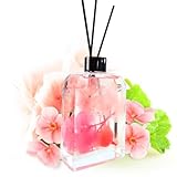 セントオブブーケ 天然精油 入り 日本製 リードディヒューザー 200mL リードスティック 付き 長持ち処方【持続期間 約3ヶ月】ルームフレグランス (精油 ローズ＆ゼラニウム)