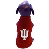 NCAA Indiana HoosiersノースリーブPolar Fleece犬スウェットシャツ M