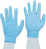Cardinal Health Esteem 8816NB Nitrile Stretchy Powder Free Examination Gloves, Blue, Size Large (Cas