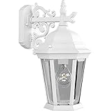 Progress Lighting P5683-30 Wall Lantern with Scroll Arm Combined with The Brilliant Clarity Of Clear