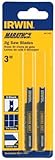 Irwin 3071300 Marathon 3 x 5/32 Carbide Grit U-Shank Jigsaw Blades 2 per Package by Irwin Tools