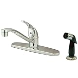Elements of Design Chatham EB571 Single Handle Center Kitchen Faucet, 8-Inch, Polished Chrome by Kin