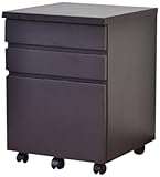 ライフスタイリングショップ サイドチェスト 幅42×奥行43 木製 キャスター 袖机 ダークブラウン LS-385DB