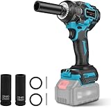 【550N·m・3600RPM・2年品質保証】 マキタ互換品 インパクトレンチ 18v 充電式 電動インパクトレンチ タイヤ交換 強力 ブラシレスモーター 1/2トルクレンチ 50,000時間使用可能 ソケット2本 無段変速 自動停止モード 正逆転両用 3速切り替え LEDライト付き 電動レンチ 自動車の修理 ナットの締め付け ボルトの緩み 日本語説明書付き(本体のみ)