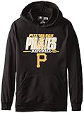 MLB Pittsburgh Piratesメンズsa2フリースパーカー L ブラック