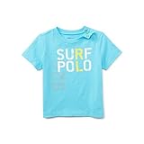ポロラルフローレン POLOかすれプリント 半袖Tシャツ ライトブルー (男の子12～24か月用) 12M [並行輸入品]