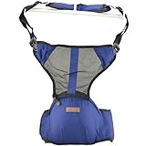 beautiful JRベビーキャリア 多機能通気性適用3ヶ月から36まで新生児抱きおんぶ紐ブルー