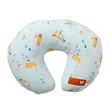 ニキザキ 授乳クッション 授乳枕 洗える カバー ガーゼハンカチ付 (ともだち（ラムネ色）)