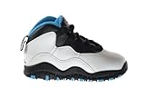 Jordan 10 Retro ( TD )ベビー幼児バスケットボールシューズホワイト/ダークパウダーブルーブラック310808 – 106 カラー: ホワイト