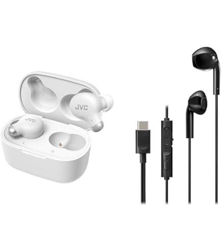 Amazon.co.jp: 【ワイヤレスイヤホンと有線イヤホンセット】JVC