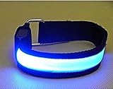 oko-jp　ランニング、サイクリング、犬の散歩、ジョギングのためのLEDナイロンライトアップリストバンドストラップ腕章の安全なブレスレットベルト5本（オレンジ+ブルー+イエロー+レッド+グリーン）