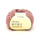 元廣 Olympic オリンピック 毛糸 純毛 極太 10玉1パック col.518 くすみピンク