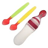 SONONIA 幼児　ベビー　シリコン　摂食　授乳　フィーダー　ライス　ボトル　哺乳瓶　感温スプーン