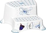 Disney FROZEN Childrens Toilet Training 21cm tall Double Step Stool - White by Disney Frozen