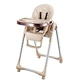 子供用ダイニングチェア 子供のダイニングチェアPP多機能折りたたみダイニングテーブルハイチェア (色 : Champagne gold)