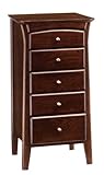 彩美72 チェスト SAIBI 収納 引出し5段 スリム リビング 小物 電話台 FAX台 上品 エレガント 洋風 木製 高級感 クラシック ブラウン アケボノ 曙工芸製作所 【送料無料】