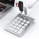 テンキー bluetooth 22キー テンキー ワイヤレス ブルートゥース テ ンキー ワイヤレステ ンキーボード 数値キーボード 多機能ナンバーパッド Tab/NumLockキー付き 超薄型パソコン テン キー 人間工学に基づいた傾斜テン キーBluetooth 5.0 PC/Laptopなどに対応