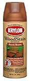 Krylon K03603000 Exterior Semi-Transparent Wood Stain, 12-Ounce, Rustic Brown by Krylon