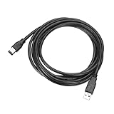 uxcell 10ft u s bメスからIEEE 1394 6ピンメス800MbpsアダプターケーブルデータコンバーターDV デジタルカメラ 透明