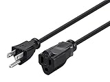 C&E 16AWG Power Extension Cord Cable Black 6 Feet CNE592244 [並行輸入品]