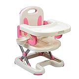 QHBABY ベビーチェア ローチェア テーブルチェア 折りたたみいす（ライトピンク）