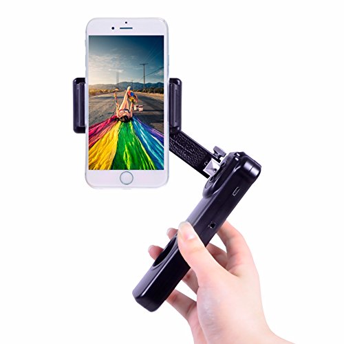スマートフォン用 ジンバル X-CAM SIGHT2S スマートフォン用ハンドヘルドスタビライザーiPhone/Samsung/Galaxy/Apple/Androidに対応、2軸ブラシレスジンバル、顔検出&タイムラプス機能付きのアプリ提供 (ブラック)