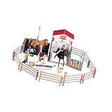 LOL-FUN 馬 騎手 プレイセット おもちゃ リアルな馬のフィギュア 乗馬玩具 男の子 女の子 赤ちゃん 3 4 5 6 7歳の誕生日プレゼント