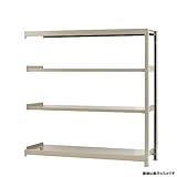 軽中量棚200kg 連結 幅150×奥行30×高さ150cm 4段 アイボリー 200kg/段