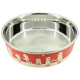 ドギーマン ステンレスの食器 ごはんにゃわん 犬用 Ｓ ビストロ（犬用食器）