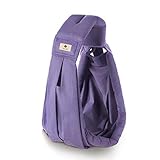 ベビーキャリア 抱っこひも ベビースリング ゆりかごキャリー 新生児 対象0~2歳 片肩 (purple)